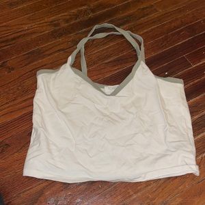 Criss cross straps tank top